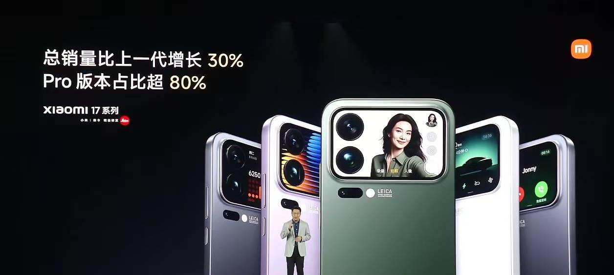 小米集团卢伟冰：小米17系列总销量比上一代增长30%